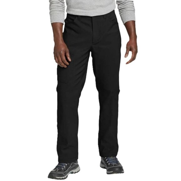 Eddie Bauer Mens Fleece Lined 2-Way Stretch Tech Pant - Size 38 x 34 - Black NWT - Picture 1 of 3